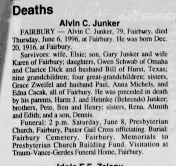Clipping from Beatrice Daily Sun
